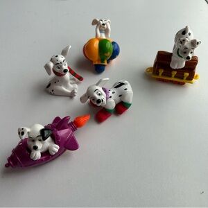 Vintage 1990s Disney 101 Dalmatians Puppy Playset with Colorful Accessories